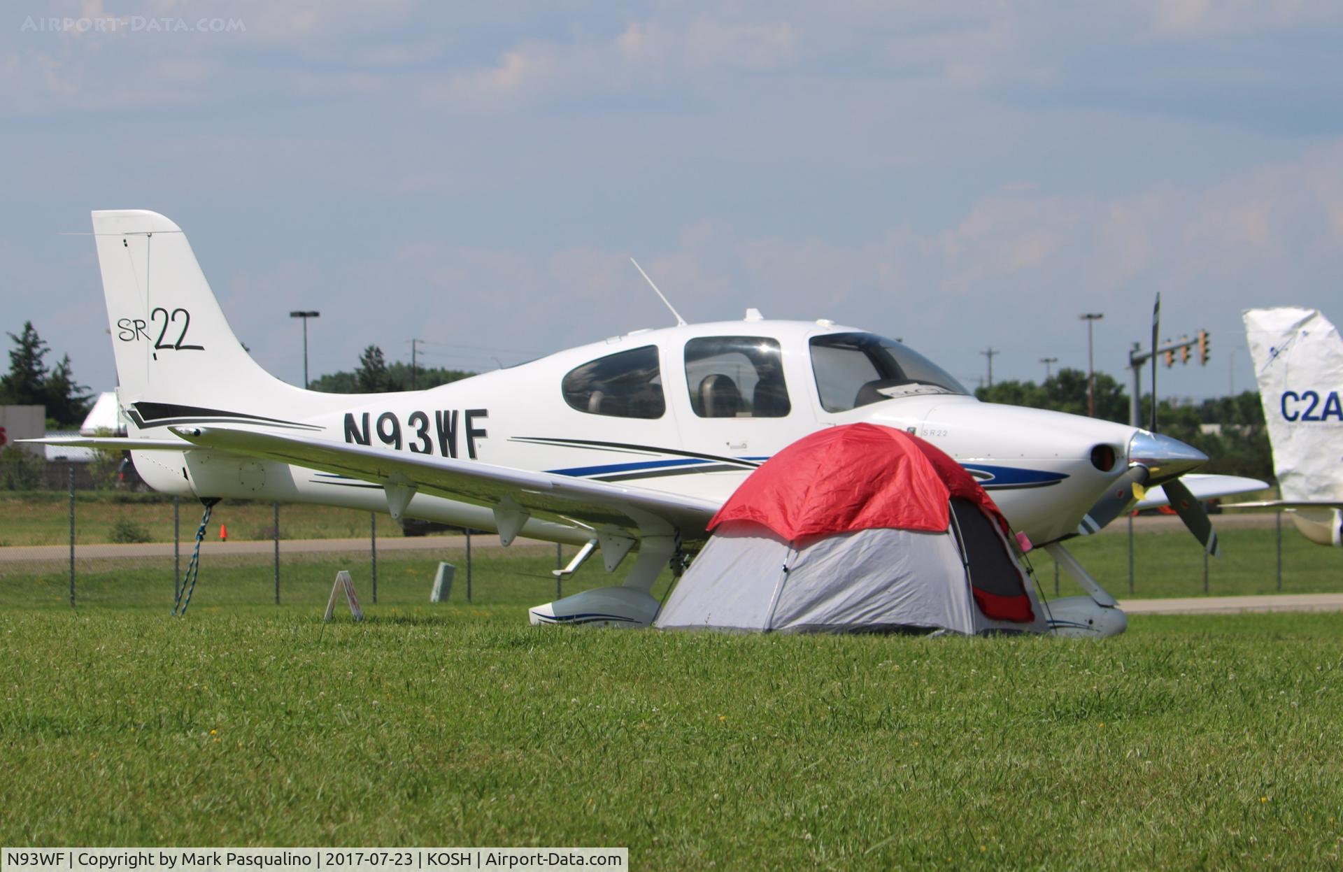 N93WF, 2001 Cirrus SR22 C/N 0087, Cirrus SR22