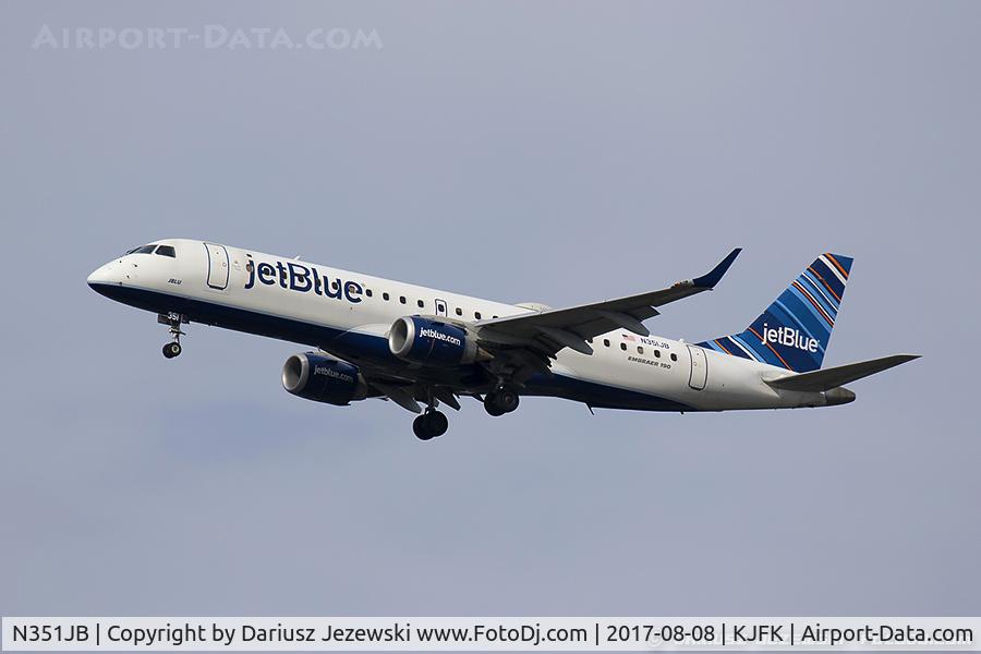 N351JB, 2012 Embraer E190 (ERJ-190-100) C/N 19000549, Embraer 190AR (ERJ-190-100IGW) 