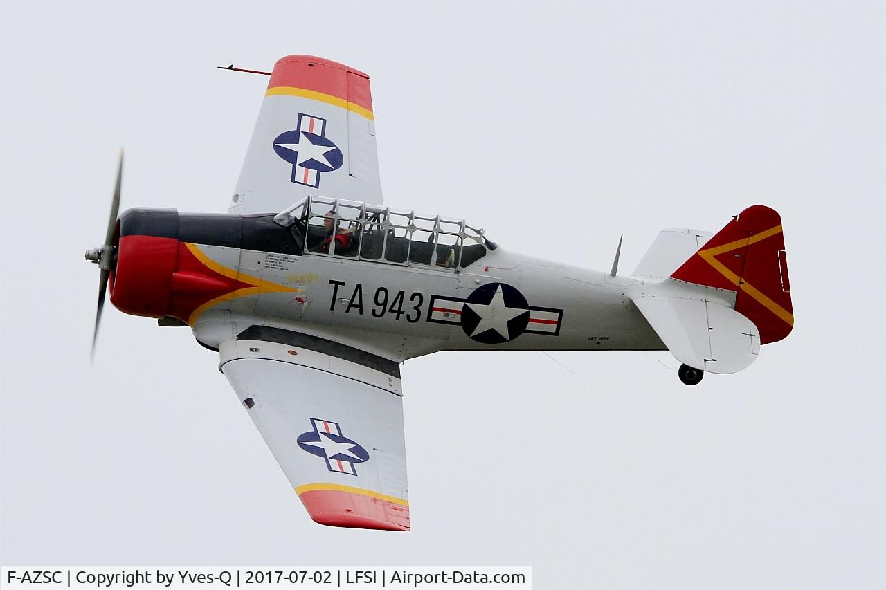 F-AZSC, North American AT-6D Texan C/N 88-15943 (41-34672), North American AT-6D Texan, On display, St Dizier-Robinson Air Base 113 (LFSI) Open day 2017