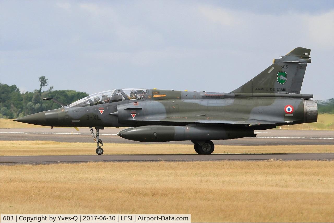 603, Dassault Mirage 2000D C/N 394, Dassault Mirage 2000D, Taxiing to flight line, St Dizier-Robinson Air Base (LFSI) Open day 2017