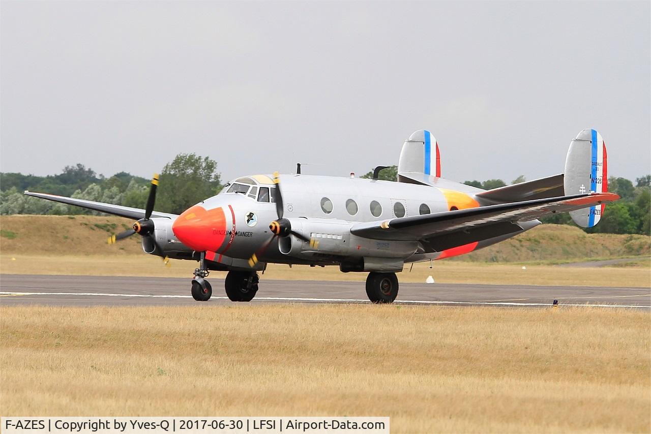 F-AZES, Dassault MD-312 Flamant C/N 226, Dassault MD-312 Flamant, Taxiing to parking area, St Dizier-Robinson Air Base 113 (LFSI) Open day 2017