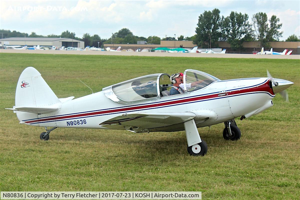 N80836, 1946 Globe GC-1A Swift C/N 239, At 2017 EAA Airventure at Oshkosh