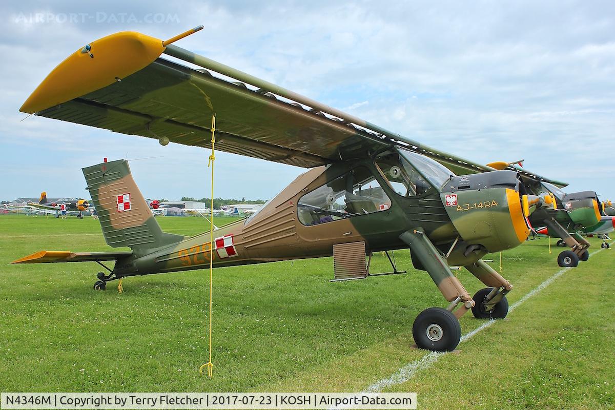 N4346M, PZL-Okecie PZL-104 Wilga 80 C/N CF21910928, At 2017 EAA Airventure at Oshkosh