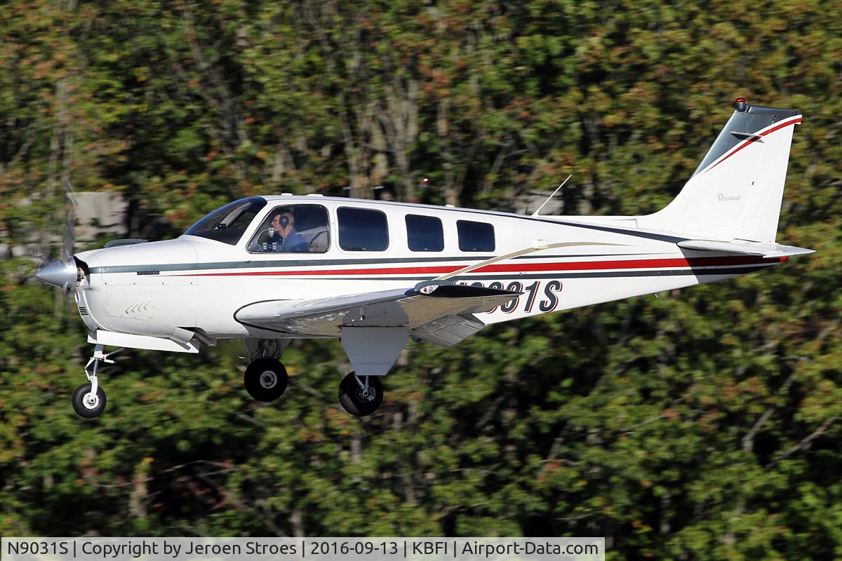 N9031S, 1968 Beech 36 Bonanza C/N E-117, kbfi