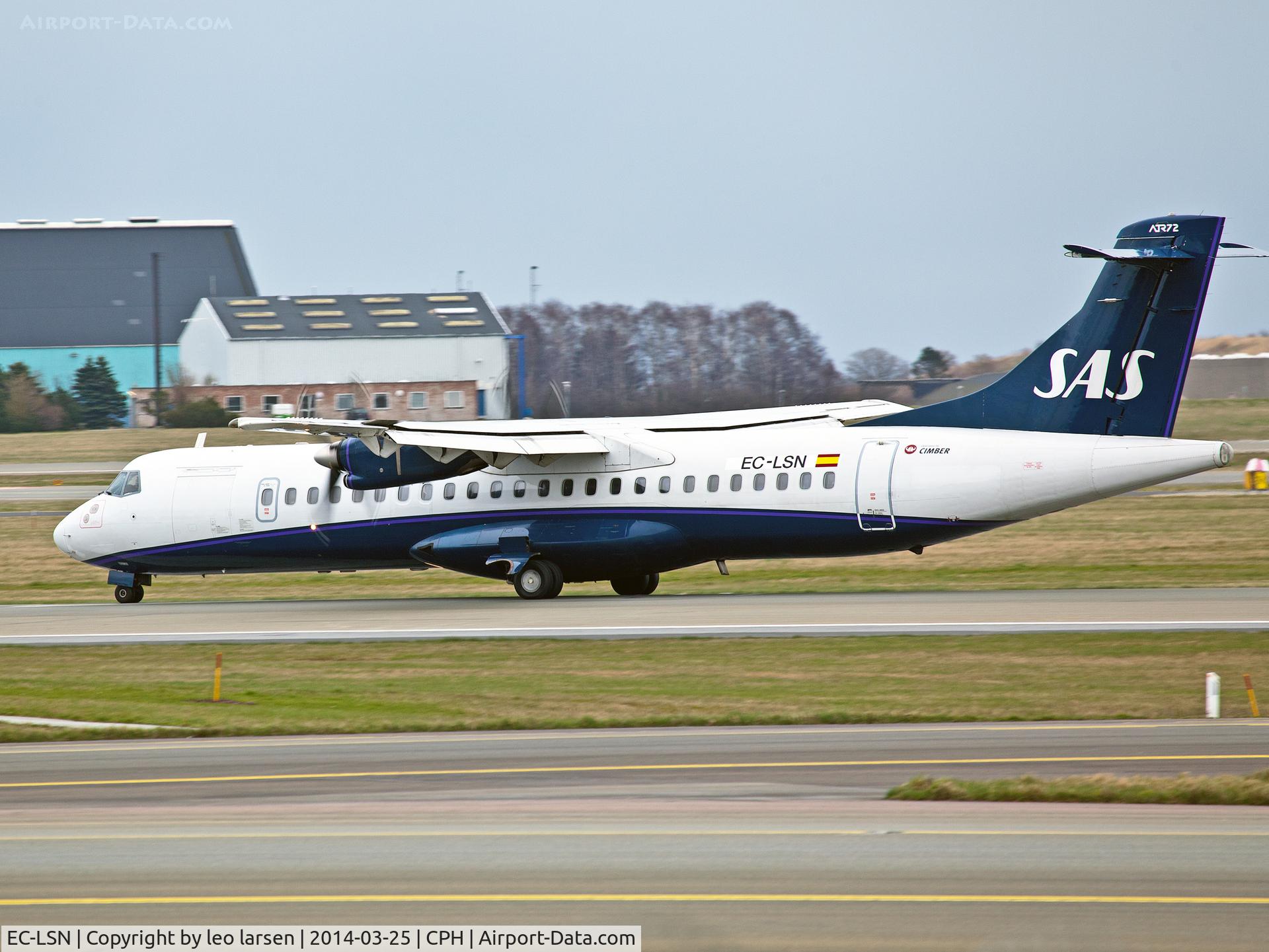 EC-LSN, 1990 ATR 72-102 C/N 192, Copenhagen 25.3.2014