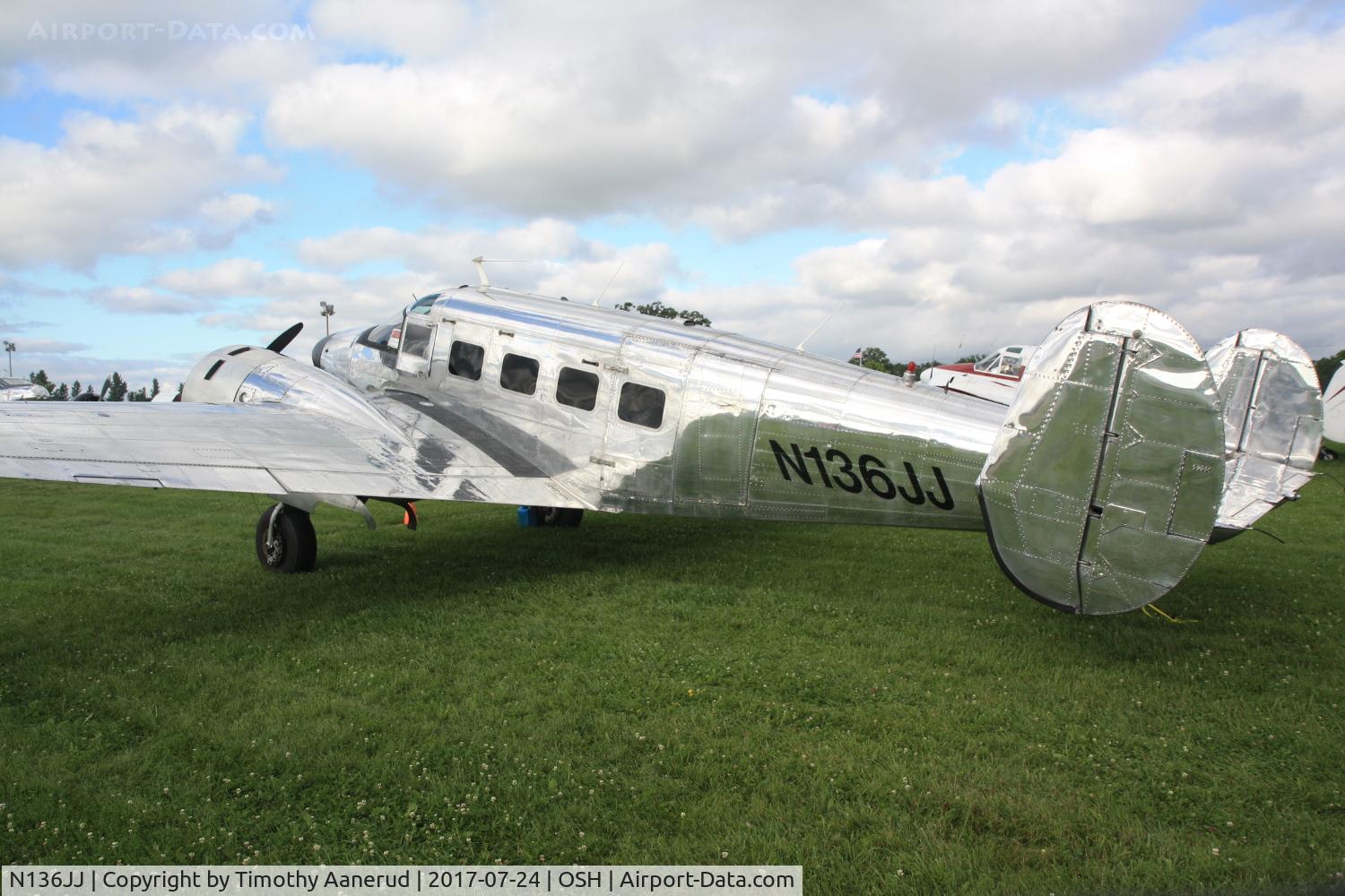 N136JJ, 1957 Beech E18S C/N BA-318, 1957 Beech E18S, c/n: BA-318