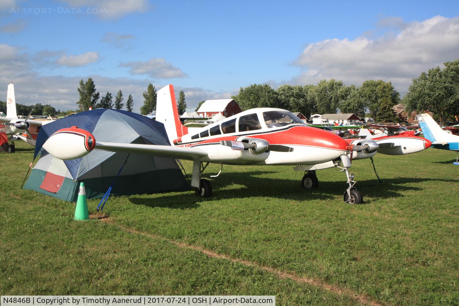 N4846B, 1955 Cessna 310 C/N 35146, 1955 Cessna 310, c/n: 35146