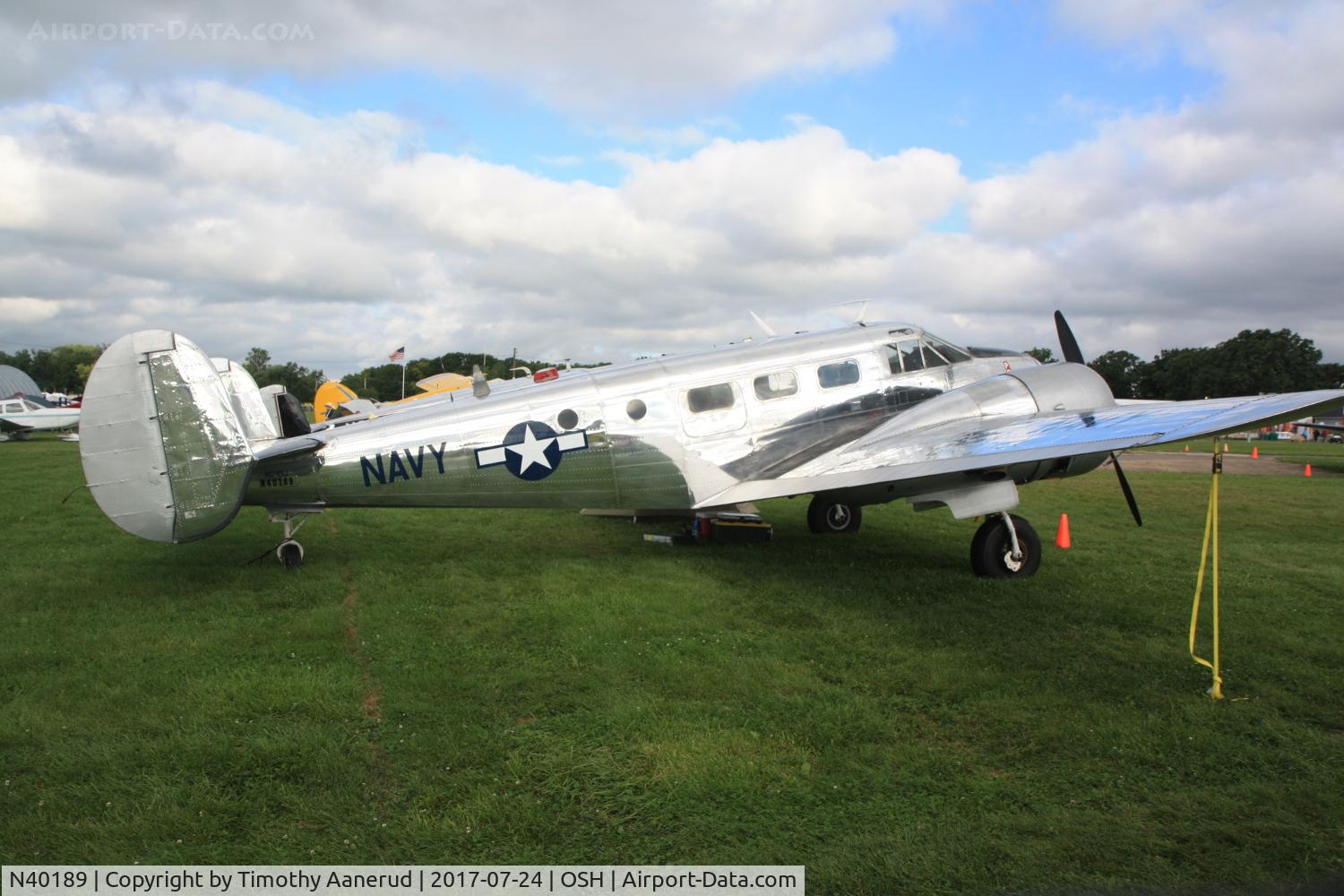 N40189, 1943 Beech RC-45J Expeditor C/N 5523, 1943 Beech RC-45J, c/n: 51218