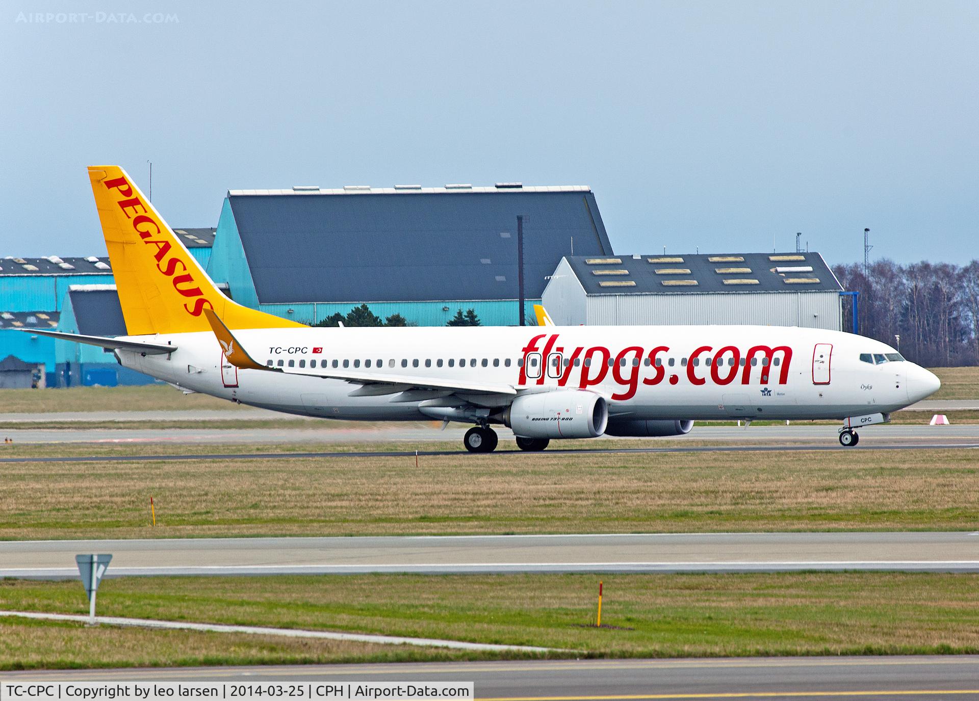 TC-CPC, 2012 Boeing 737-82R C/N 40878, Copenhagen 25.3.2014