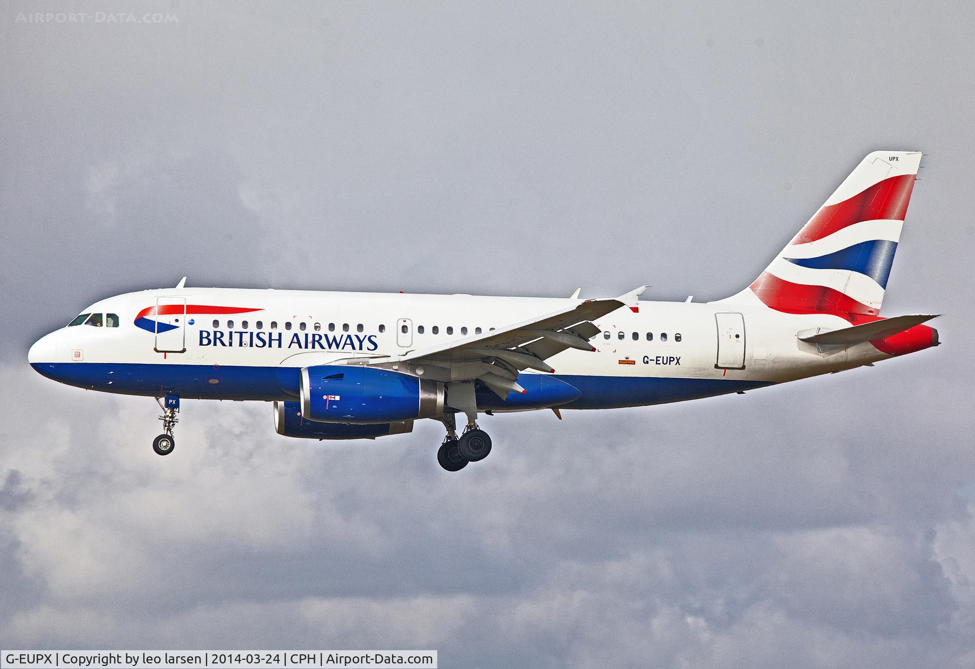 G-EUPX, 2001 Airbus A319-131 C/N 1445, Copenhagen 24.3.2014