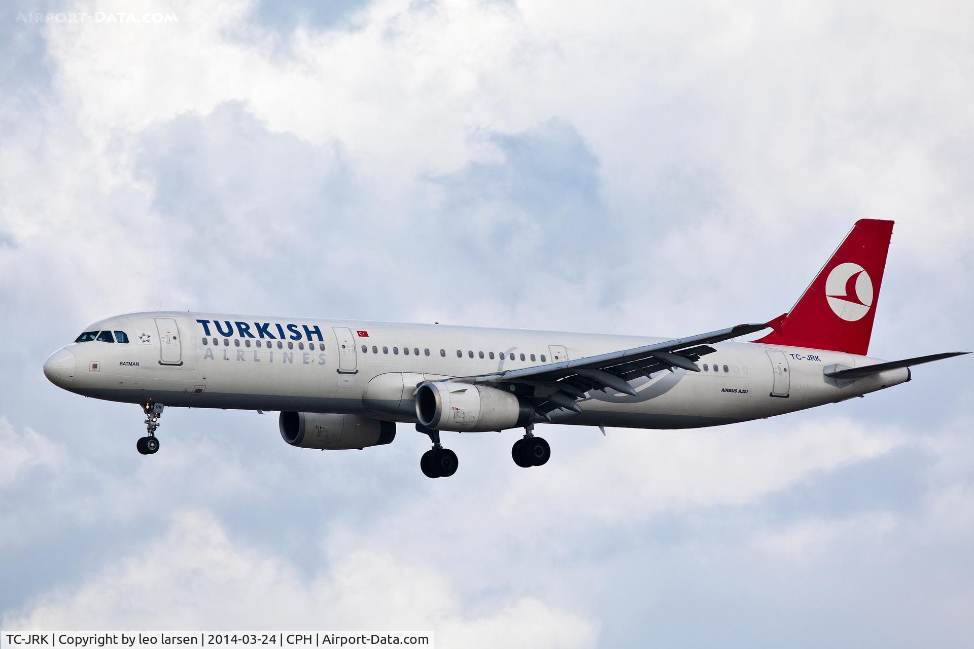 TC-JRK, 2008 Airbus A321-231 C/N 3525, Copenhagen 24.3.2014
