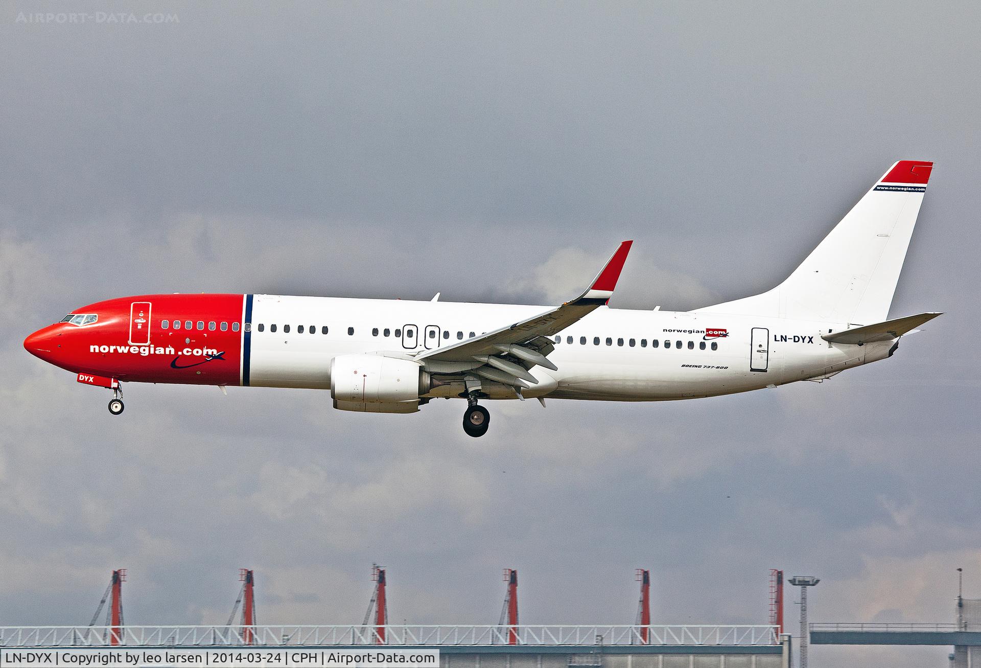 LN-DYX, 2012 Boeing 737-8JP C/N 39011, Copenhagen 24.3.2014