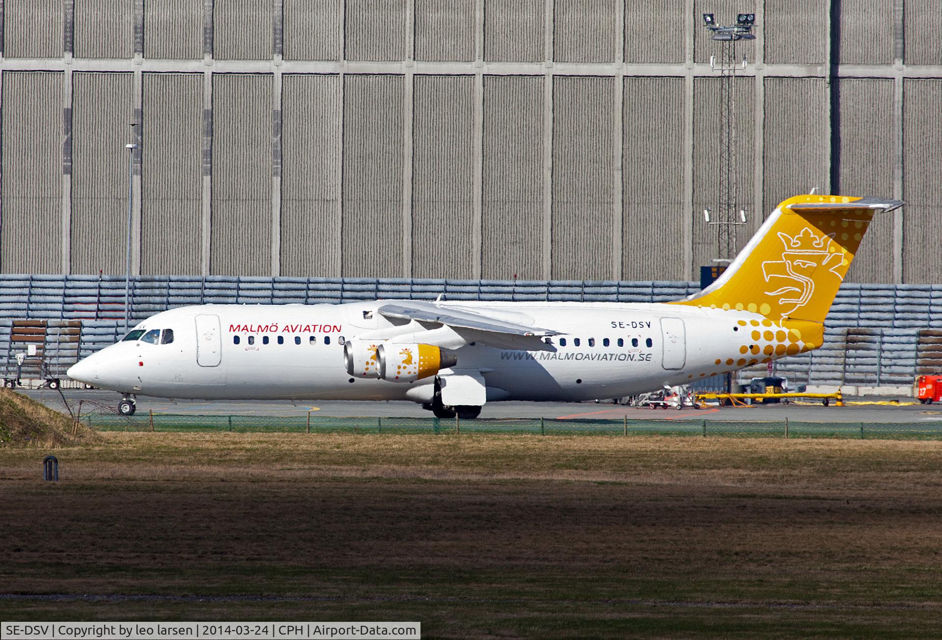 SE-DSV, 1994 British Aerospace Avro 146-RJ100A C/N E3250, Copenhagen 24.3.2014