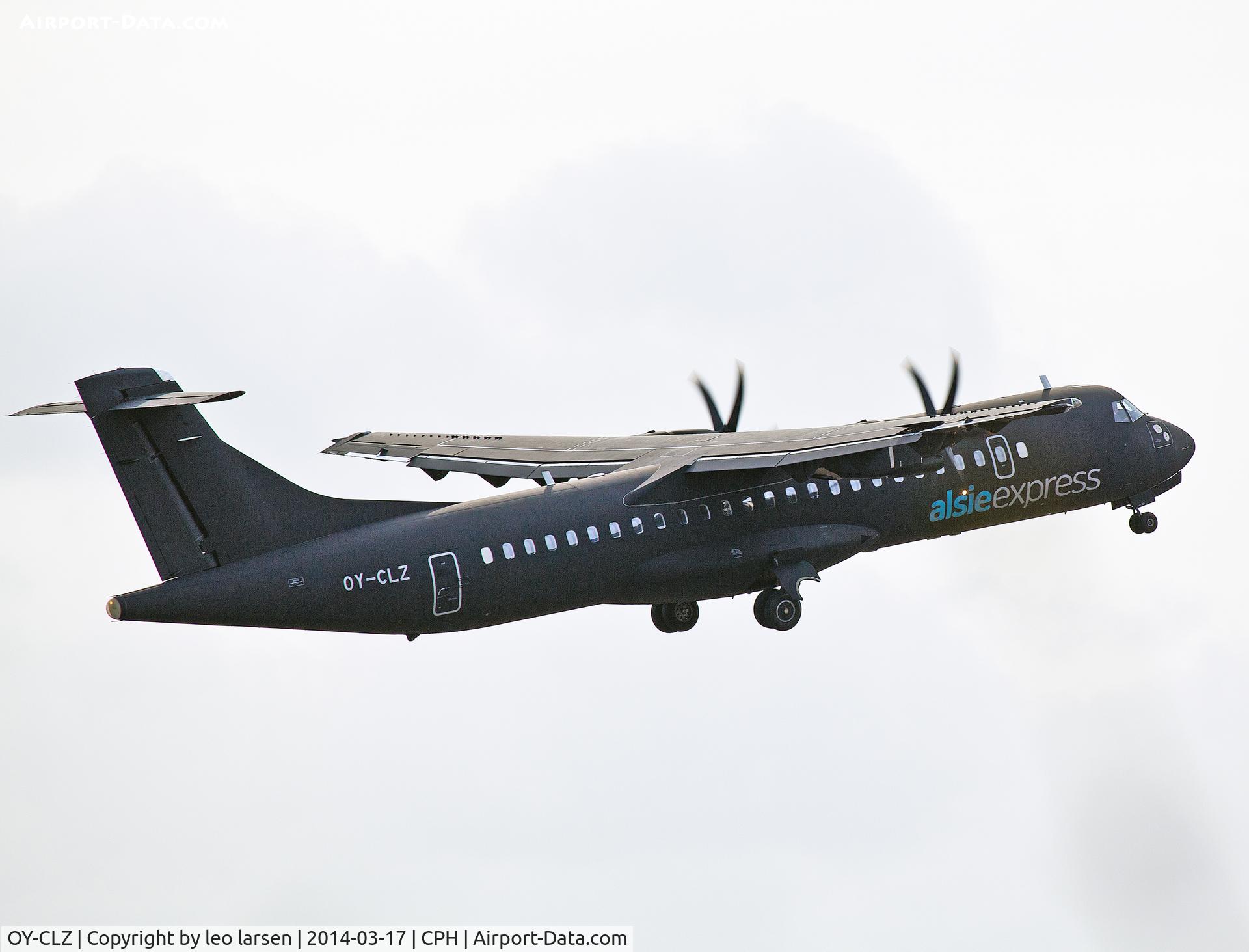 OY-CLZ, 2008 ATR 72-212A C/N 818, Copenhagen 17.3.2014