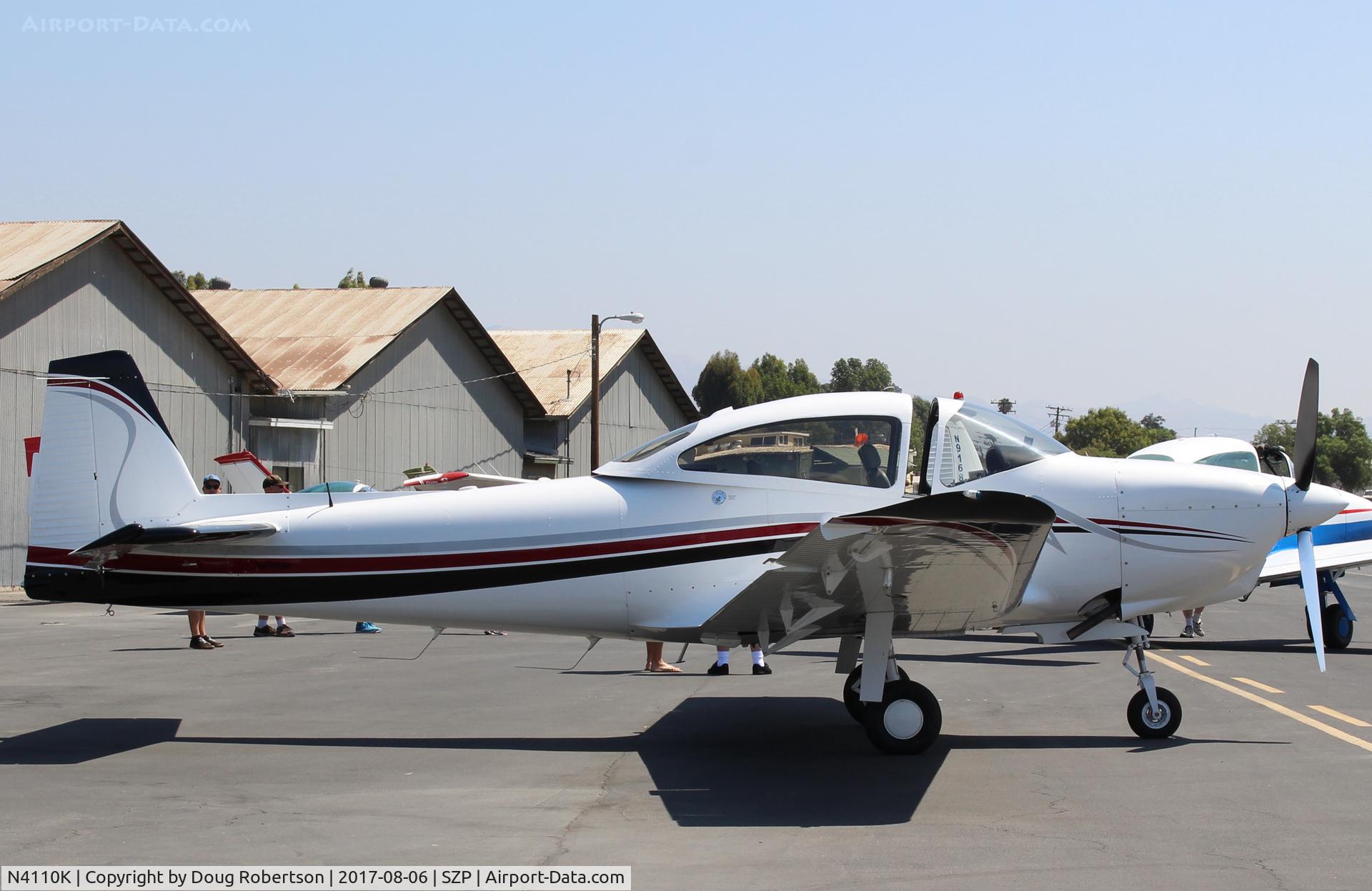 N4110K, 1947 North American Navion (NA-145) C/N NAV-4-1110, 1947 North American NAVION B SUPER 260, Lycoming GO-435-C2 geared engine, 260 Hp for 5 minutes, 240 Hp continuous. Cruise 165 mph, Max 174 mph. Ceiling 18k. Many mods, beautiful show plane appearance.