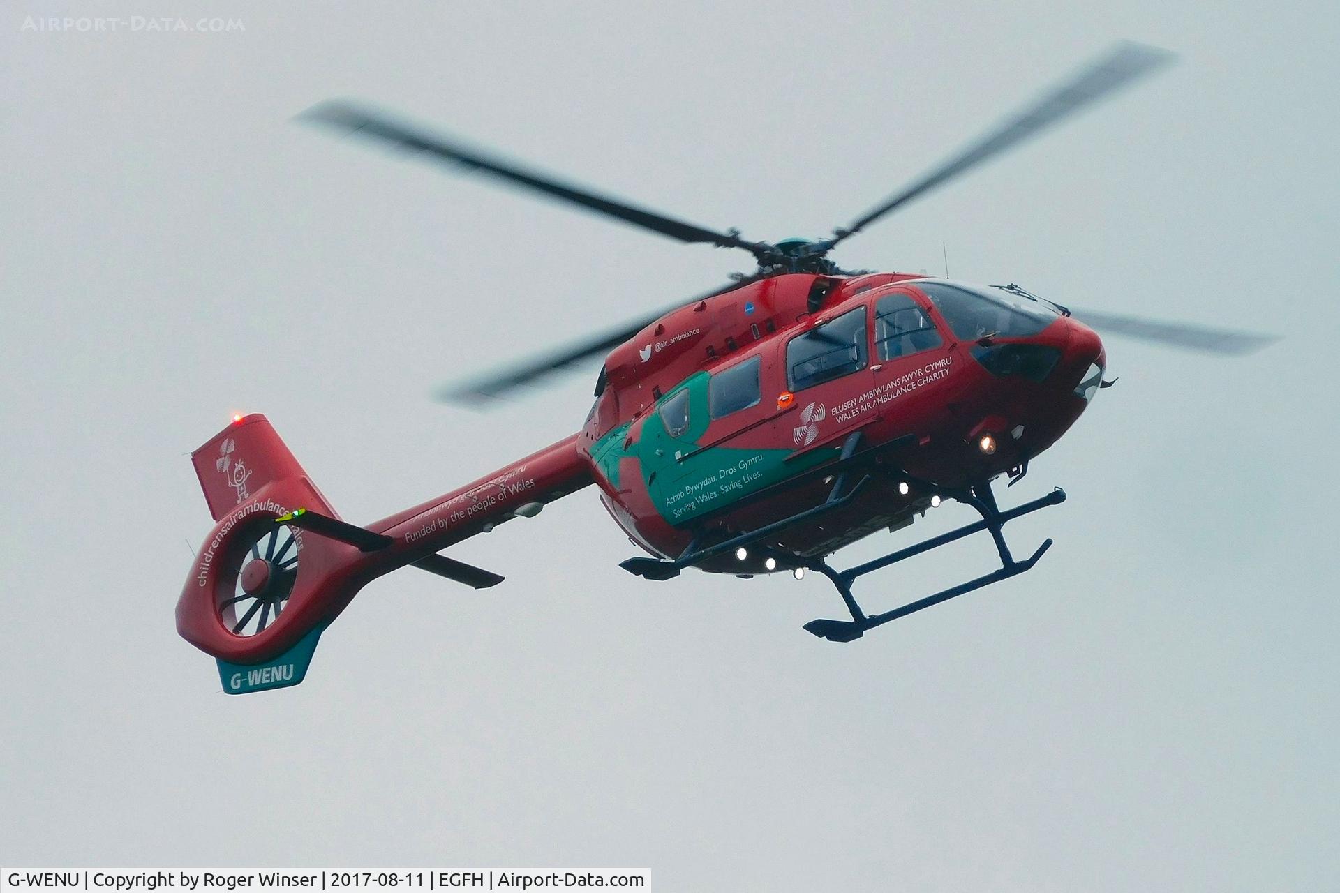 G-WENU, 2016 Airbus Helicopters H-145 (BK-117D-2) C/N 20112, Wales Air Ambulance helicopter (Helimed 57). Based at Dafen, Carmarthenshire.