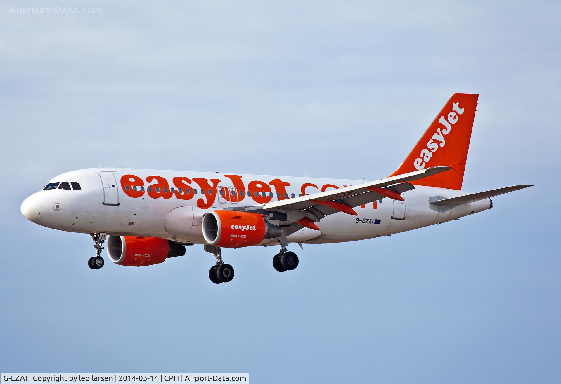 G-EZAI, 2006 Airbus A319-111 C/N 2735, Copenhagen 14.3.2014
