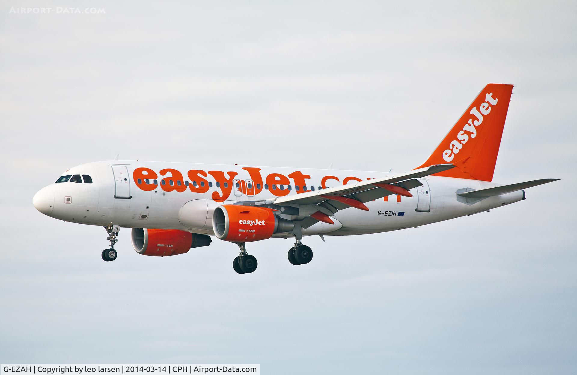 G-EZAH, 2006 Airbus A319-111 C/N 2729, Copenhagen 14.3.2014