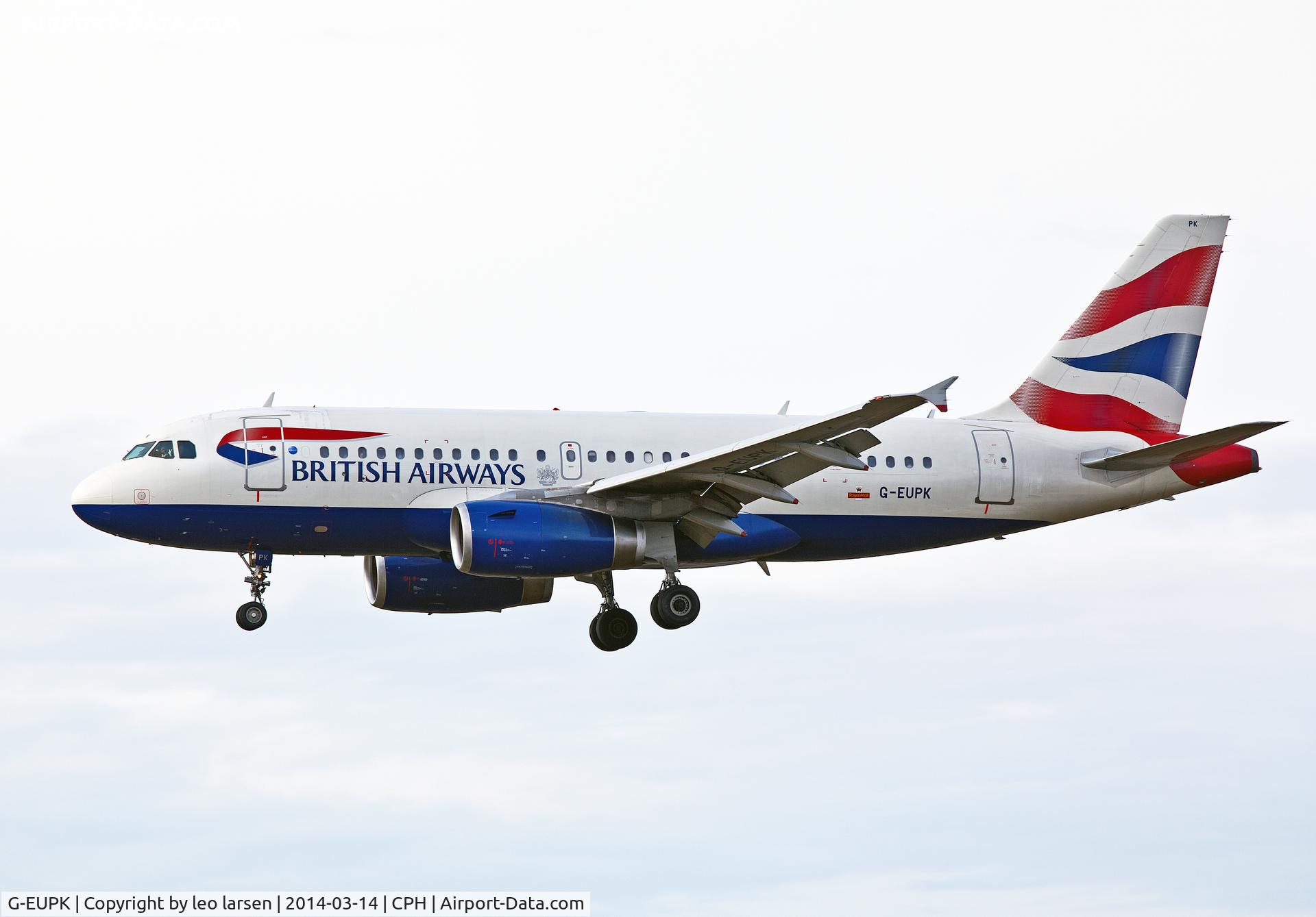 G-EUPK, 2000 Airbus A319-131 C/N 1236, Copenhagen 14.3.2014