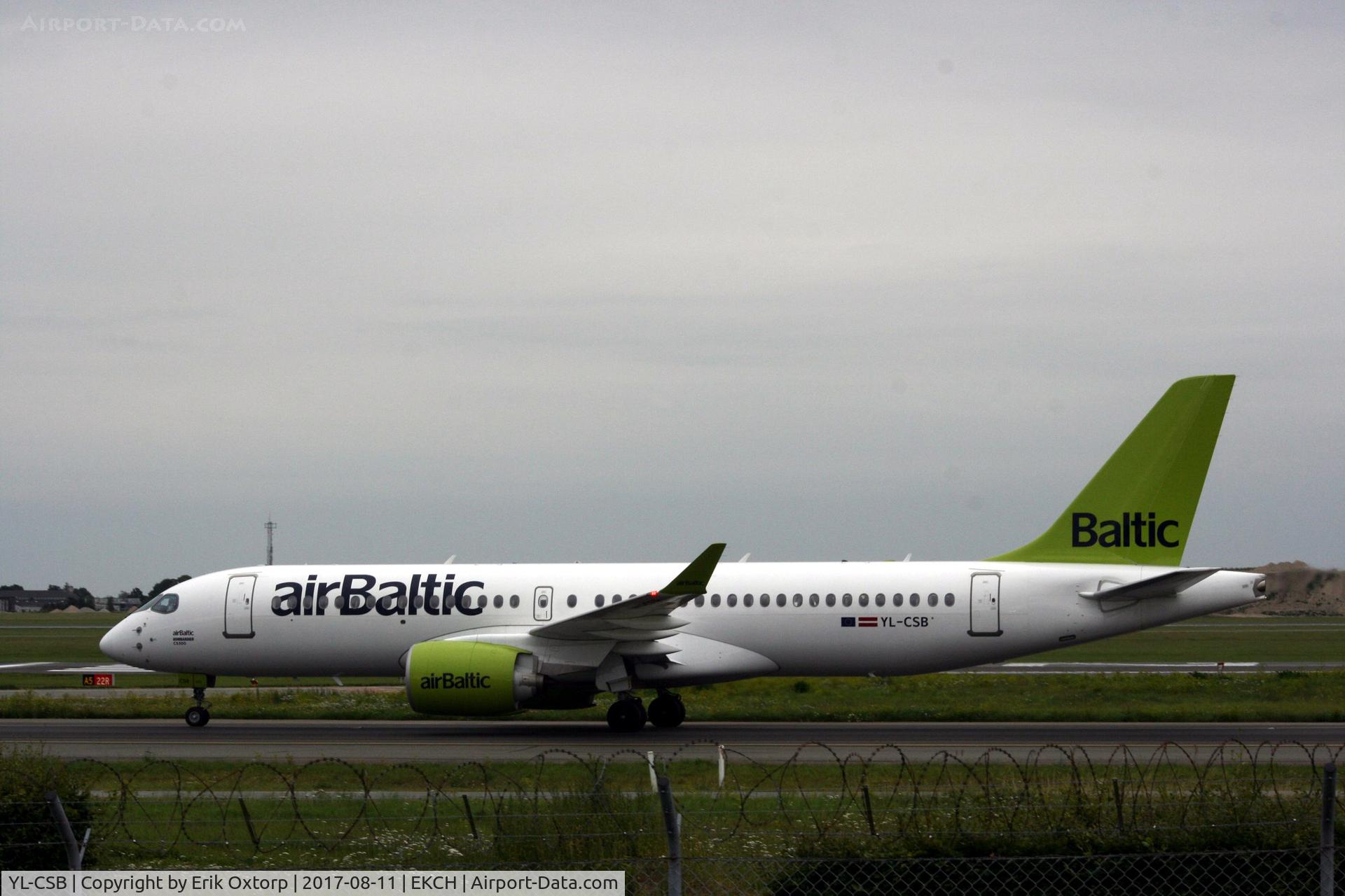 YL-CSB, 2016 Bombardier CSeries CS300 (BD-500-1A11) C/N 55004, YL-CSB arrived rw 04L
