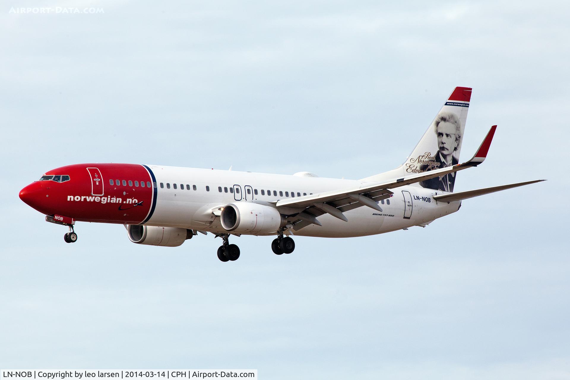LN-NOB, 2008 Boeing 737-8FZ C/N 34954, Copenhagen 14.3.2014
