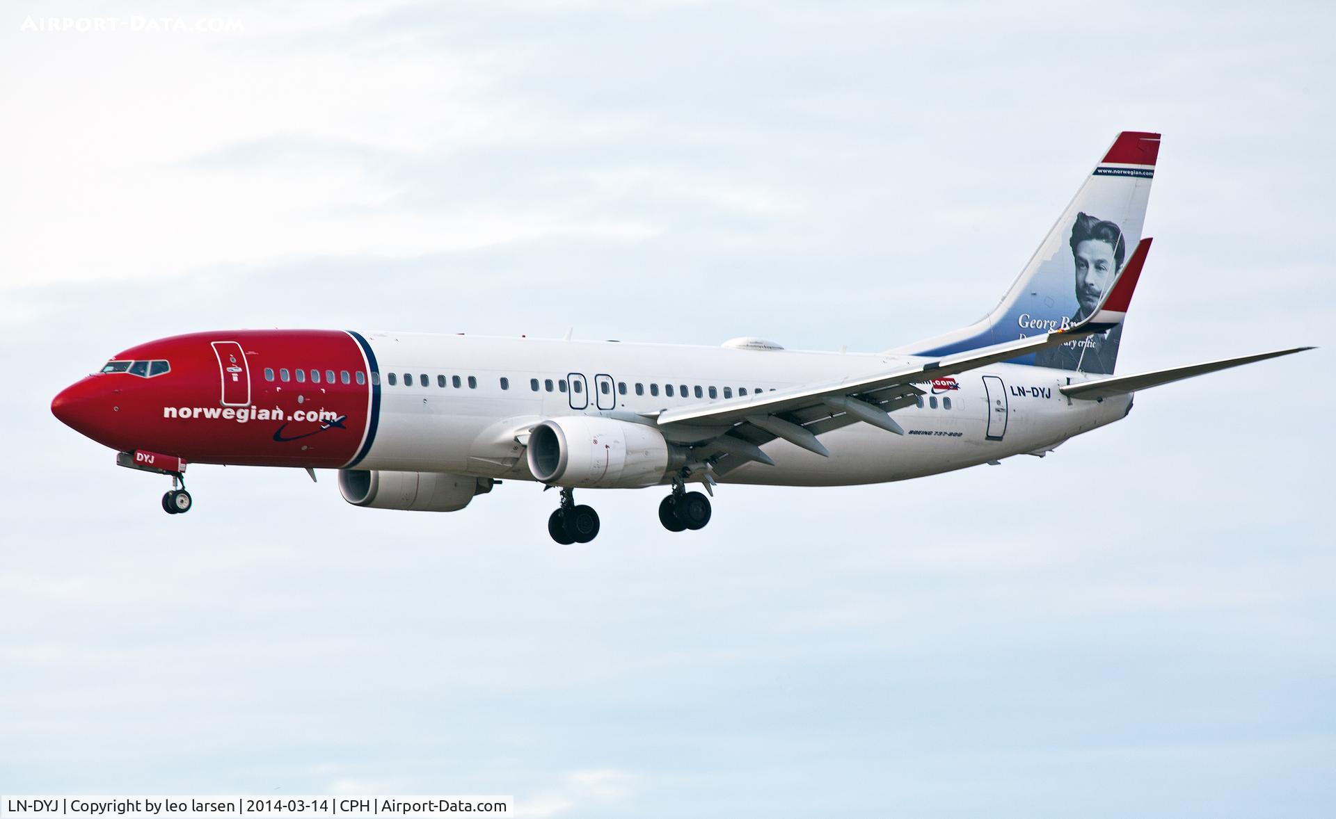 LN-DYJ, 2010 Boeing 737-8JP C/N 39045, Copenhagen 14.3.2014. 