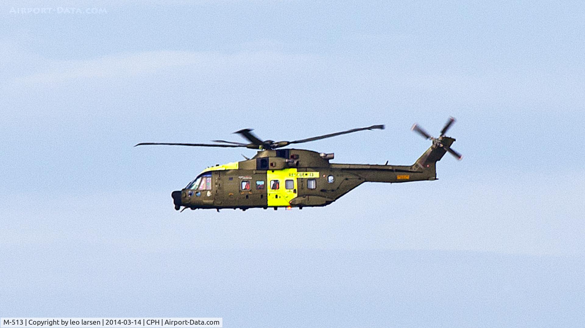 M-513, 2006 AgustaWestland EH-101 Mk.512 Merlin Joint Supporter C/N 50162/512013/DEN13, Copenhagen 14.3.2014
