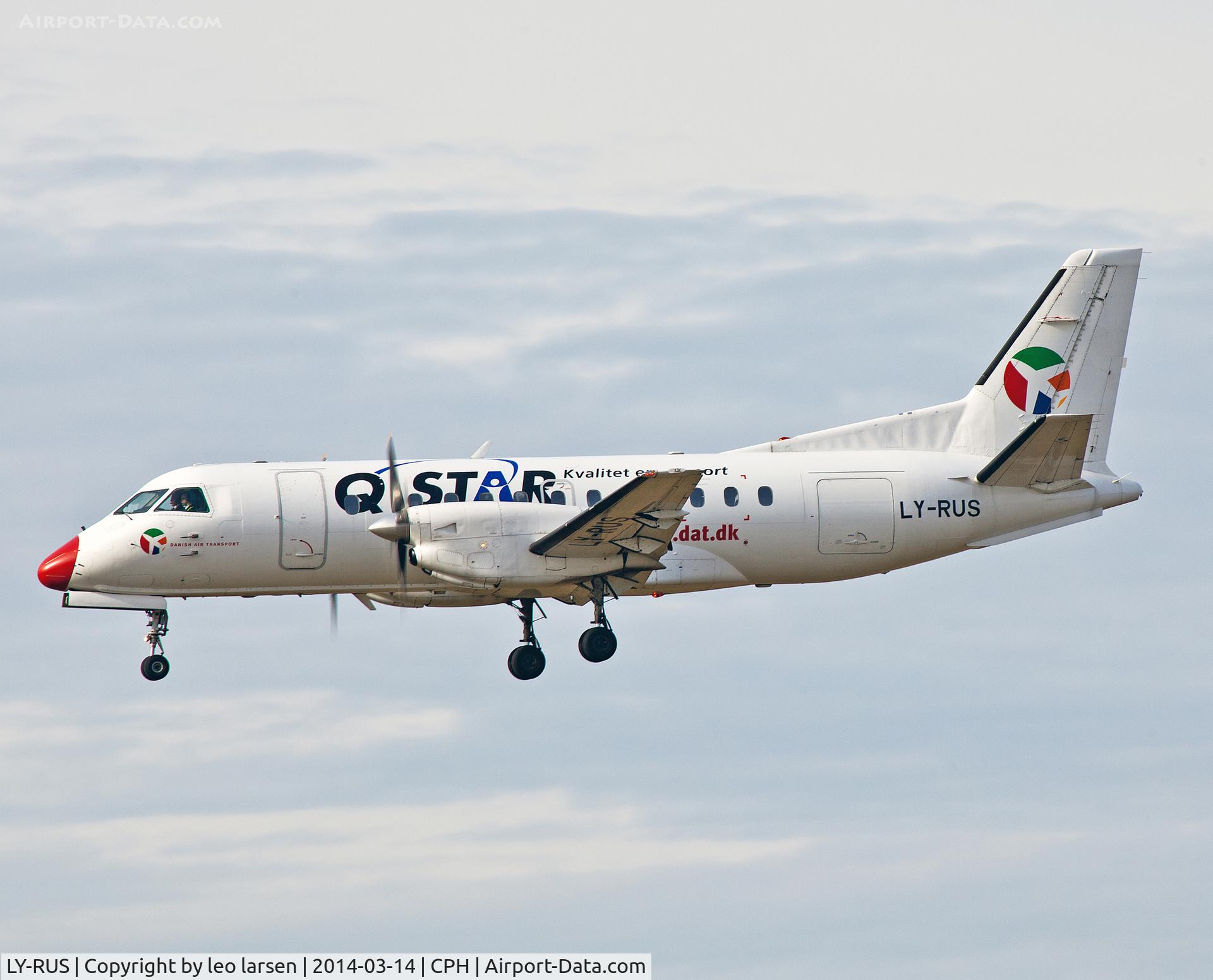 LY-RUS, 1985 Saab 340A C/N 340A-074, Copenhagen 14.3.2014