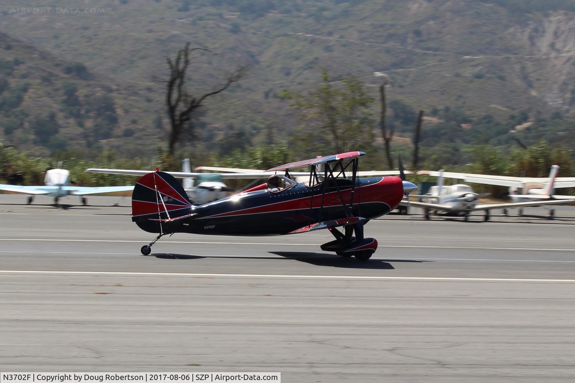N3702F, 1976 Great Lakes 2T-1A-2 Sport Trainer C/N 0739, 1976 Great Lakes 2T-1A-2 SPORT TRAINER, Lycoming AEIO-360-B1G6 180 Hp, fully aerobatic, landing roll Rwy 22