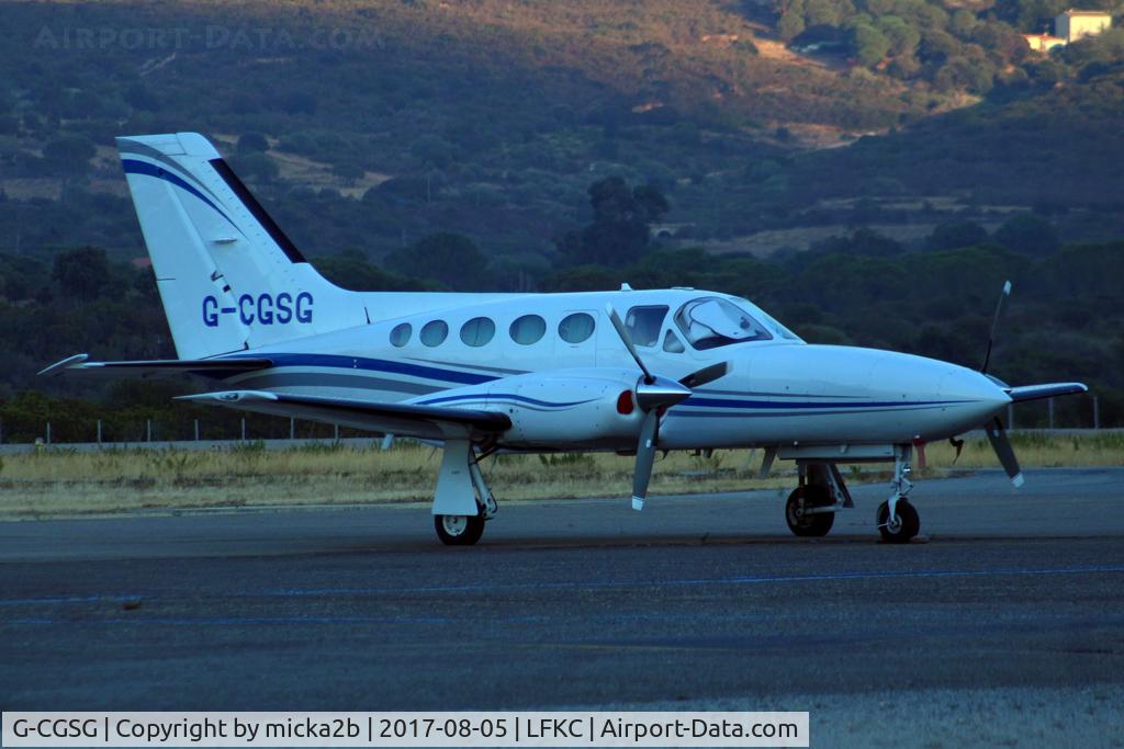 G-CGSG, 1981 Cessna 421C Golden Eagle C/N 421C1055, Parked