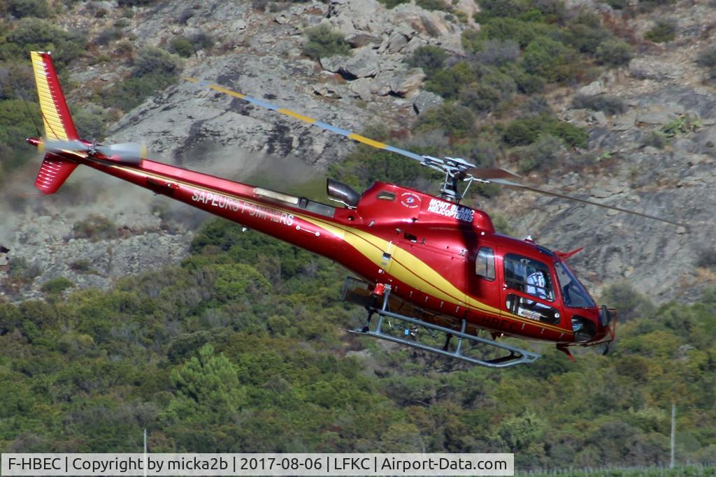 F-HBEC, 2009 Eurocopter AS-350B-3 Ecureuil Ecureuil C/N 4730, Take off