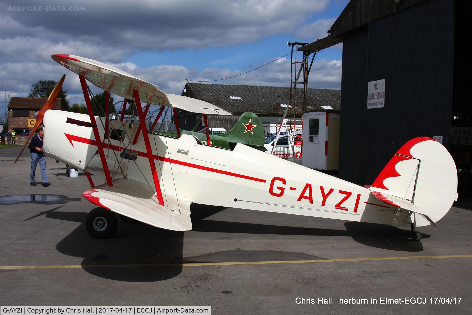 G-AYZI, 1951 Stampe-Vertongen SV-4C C/N 15, at Sherburn in Elmet