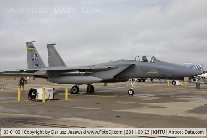 85-0102, 1985 McDonnell Douglas F-15C Eagle C/N 0955/C344, F-15C Eagle 85-0102 JZ from 122nd FW 