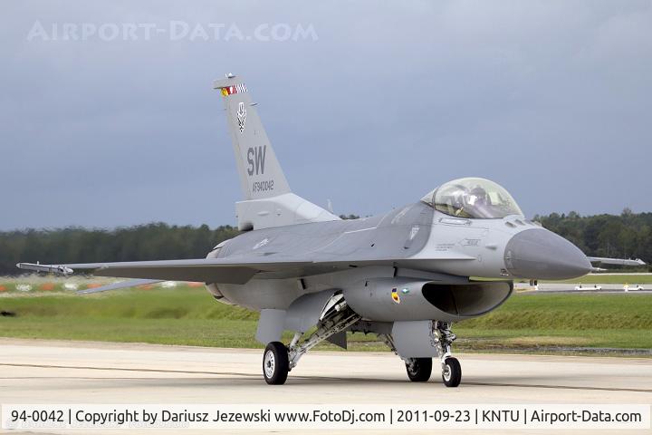 94-0042, Lockheed F-16CM Fighting Falcon C/N CC-194, F-16CJ Fighting Falcon 94-0042 SW from 77th FS 