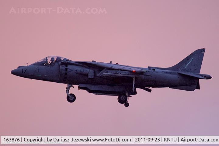 163876, McDonnell Douglas AV-8B Harrier II C/N 184, AV-8B Harrier 163876 WH-17 from VMA-542 