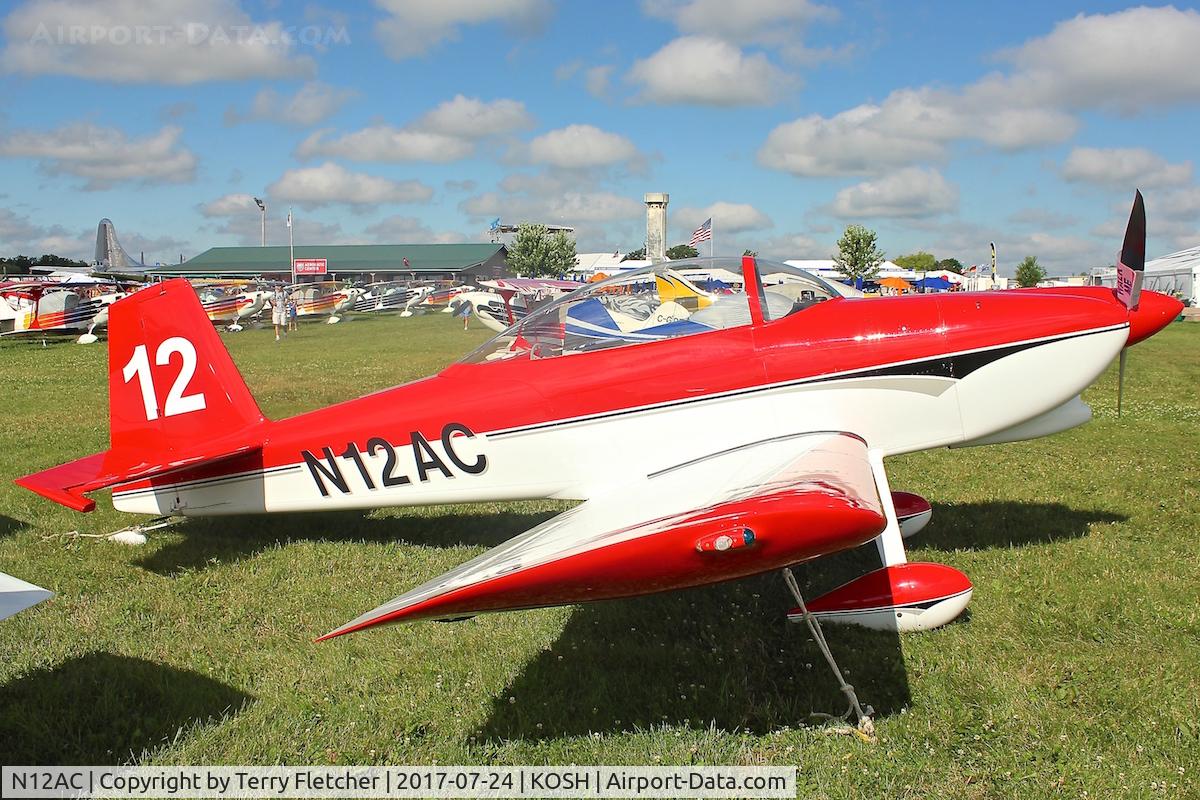 N12AC, 2005 Vans RV-8 C/N 80177, At 2017 EAA Airventure at Oshkosh