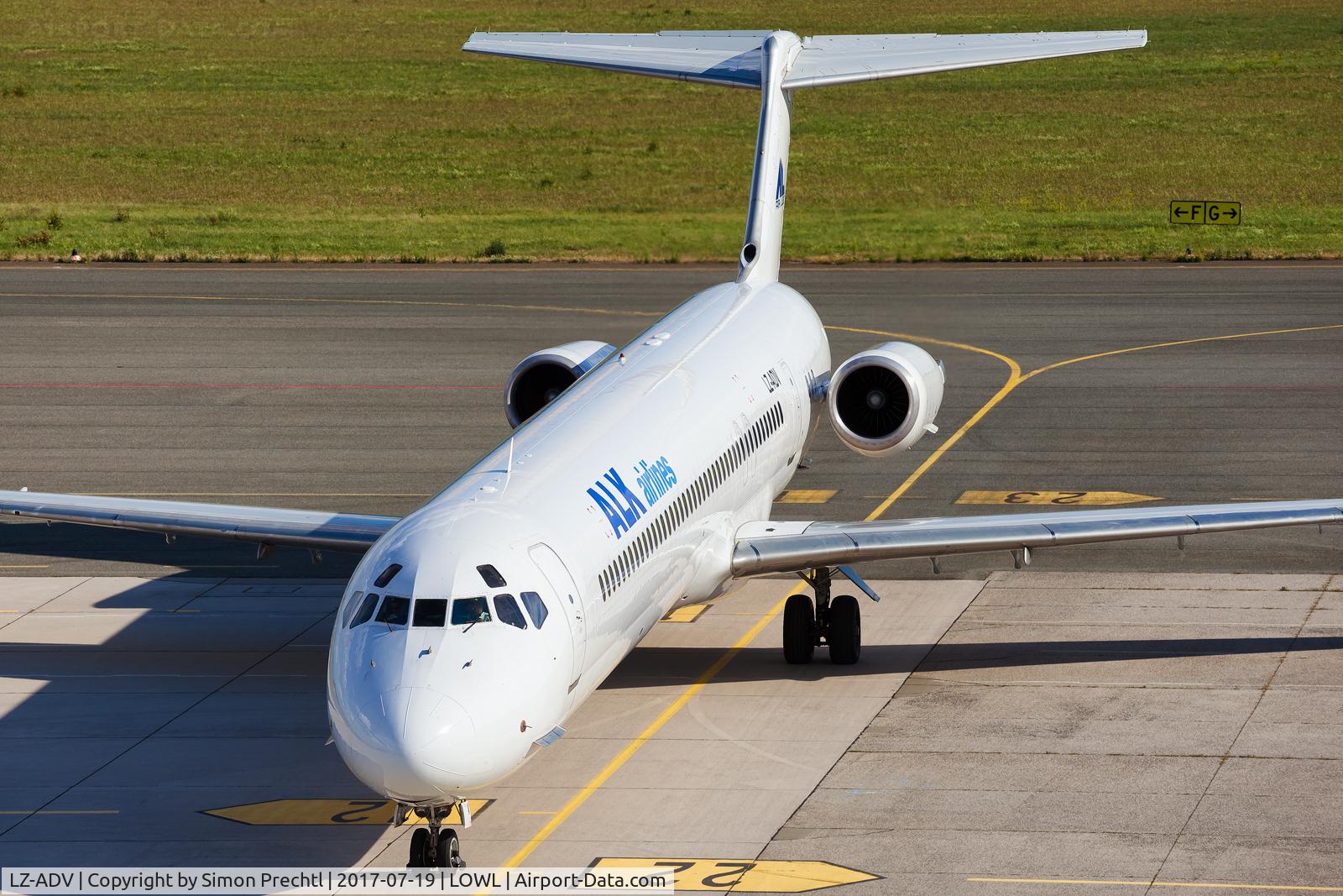 LZ-ADV, 1989 McDonnell Douglas MD-82 (DC-9-82) C/N 53053, LZ-ADV @ Linz Airport