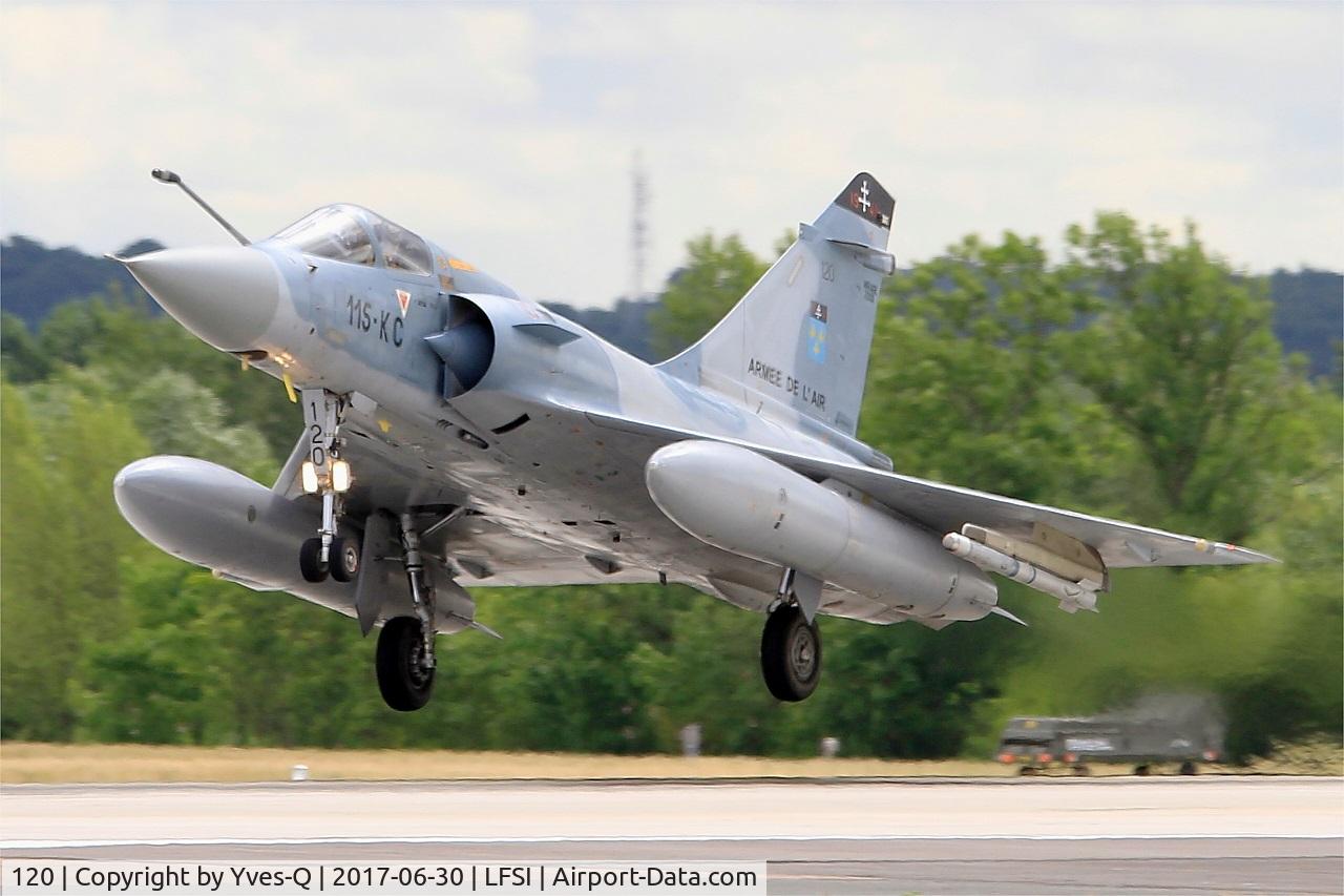 120, Dassault Mirage 2000C C/N 396, Dassault Mirage 2000 C, Landing rwy 29, St Dizier-Robinson Air Base 113 (LFSI) Open day 2017