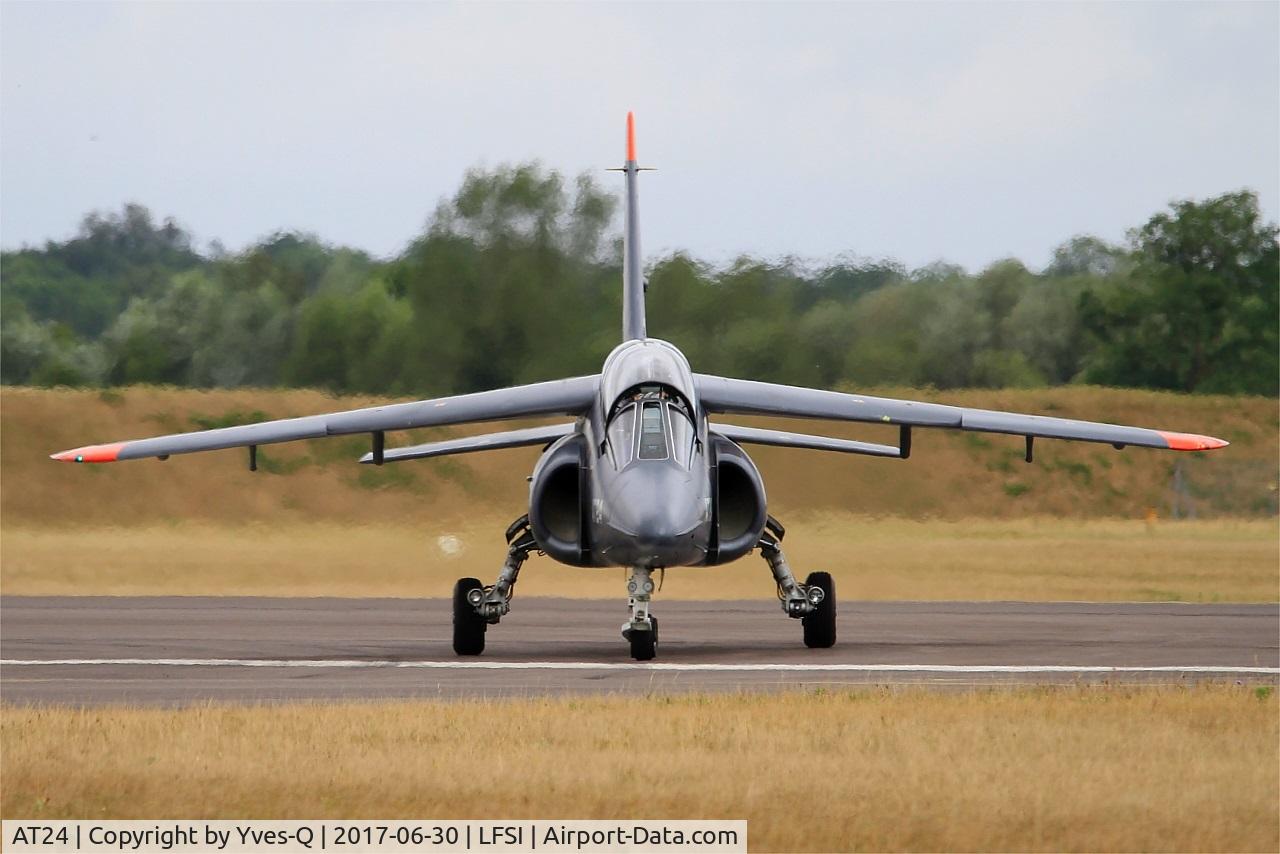 AT24, Dassault-Dornier Alpha Jet 1B C/N B24/1100, Belgian Air Force Dassault-Dornier Alpha Jet 1B, Taxiing, St Dizier-Robinson Air Base 113 (LFSI) Open day 2017
