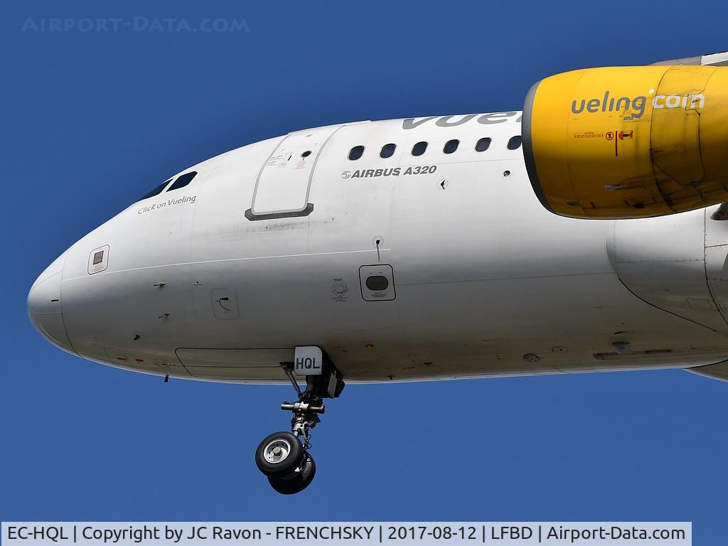 EC-HQL, 2001 Airbus A320-214 C/N 1461, Vueling VY2915	from Barcelona landing runway 23