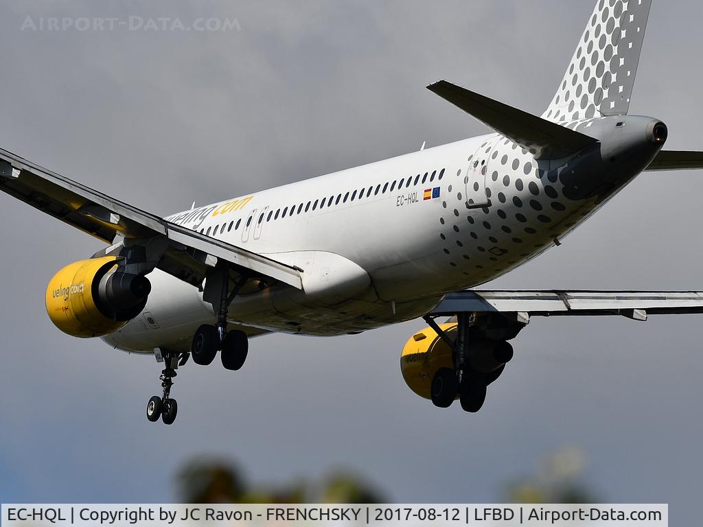 EC-HQL, 2001 Airbus A320-214 C/N 1461, Vueling VY2915	from Barcelona landing runway 23