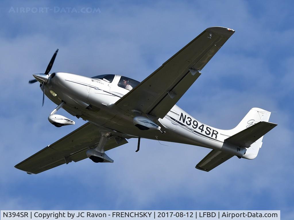 N394SR, 2007 Cirrus SR22 G3 GTS C/N 2709, landing runway 23