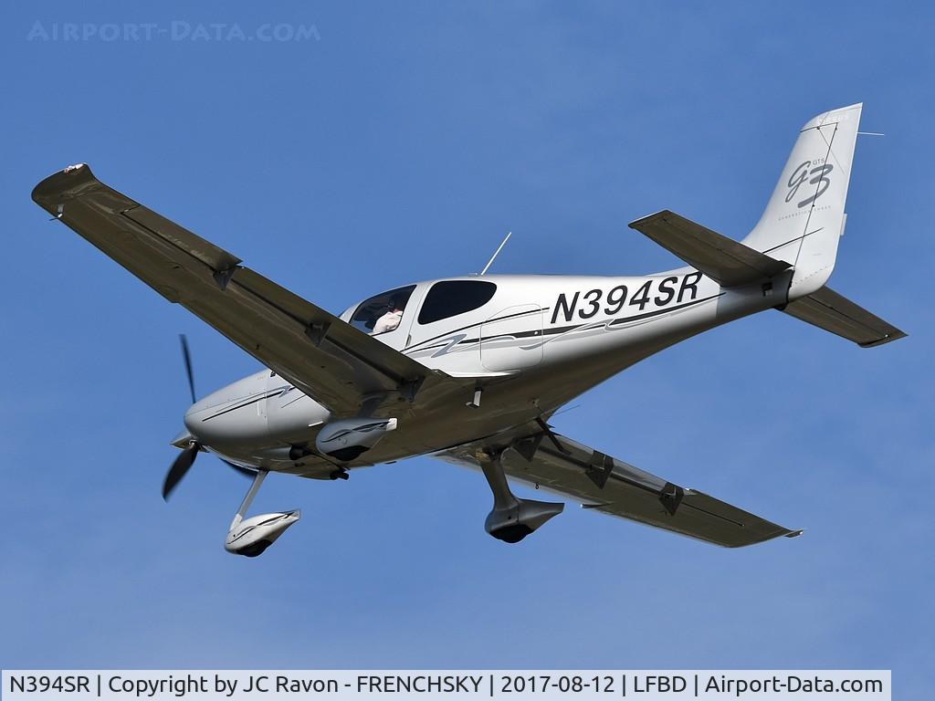 N394SR, 2007 Cirrus SR22 G3 GTS C/N 2709, landing runway 23