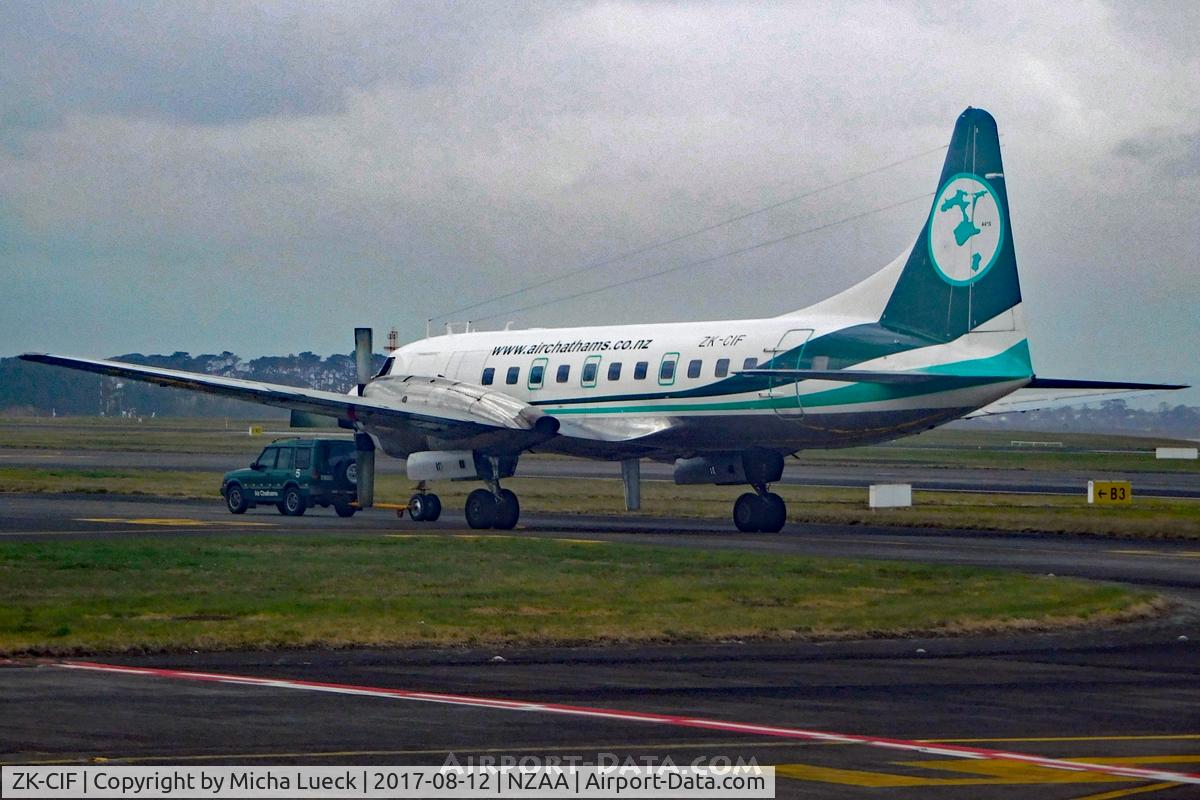 ZK-CIF, 1956 Convair 580 C/N 381, At Auckland