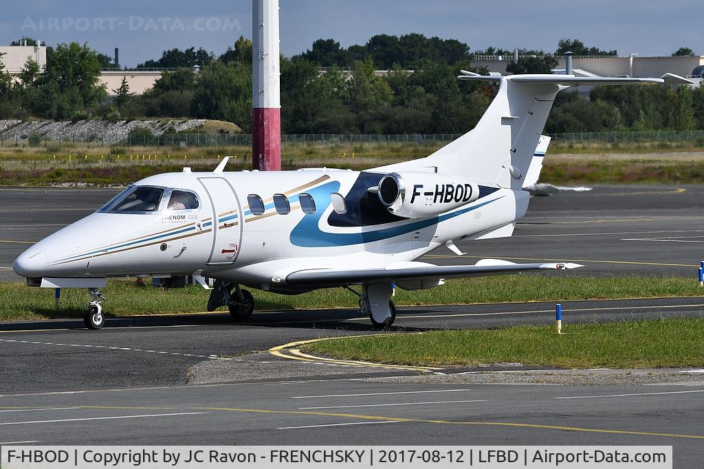 F-HBOD, 2017 Embraer EMB-500 Phenom 100 C/N 50000366, JET KEY rolling to runway 23