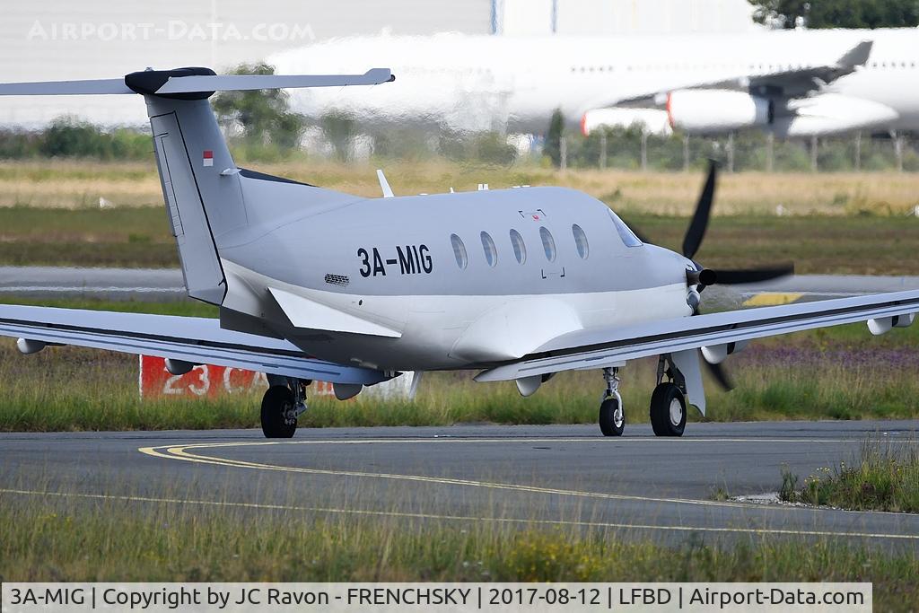 3A-MIG, 2016 Pilatus PC-12/47E C/N 1651, rolling and departure runway 23