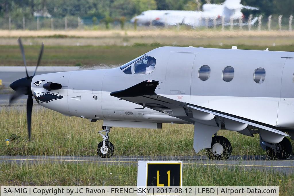 3A-MIG, 2016 Pilatus PC-12/47E C/N 1651, rolling and departure runway 23