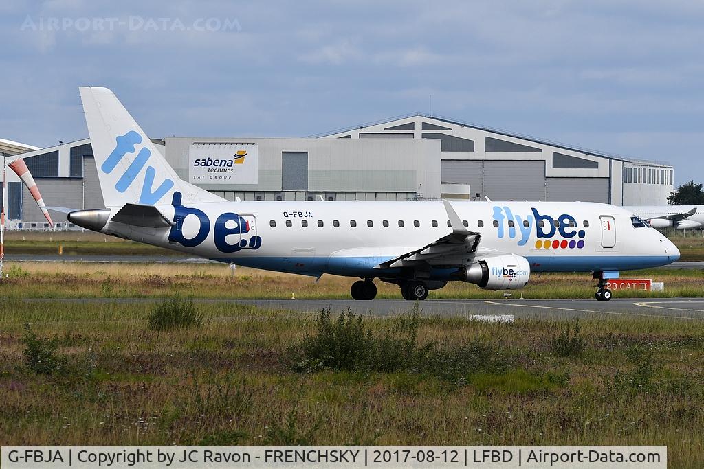 G-FBJA, 2011 Embraer 175STD (ERJ-170-200) C/N 17000326, Flybe BE1844 departure to Birmingham (BHX)