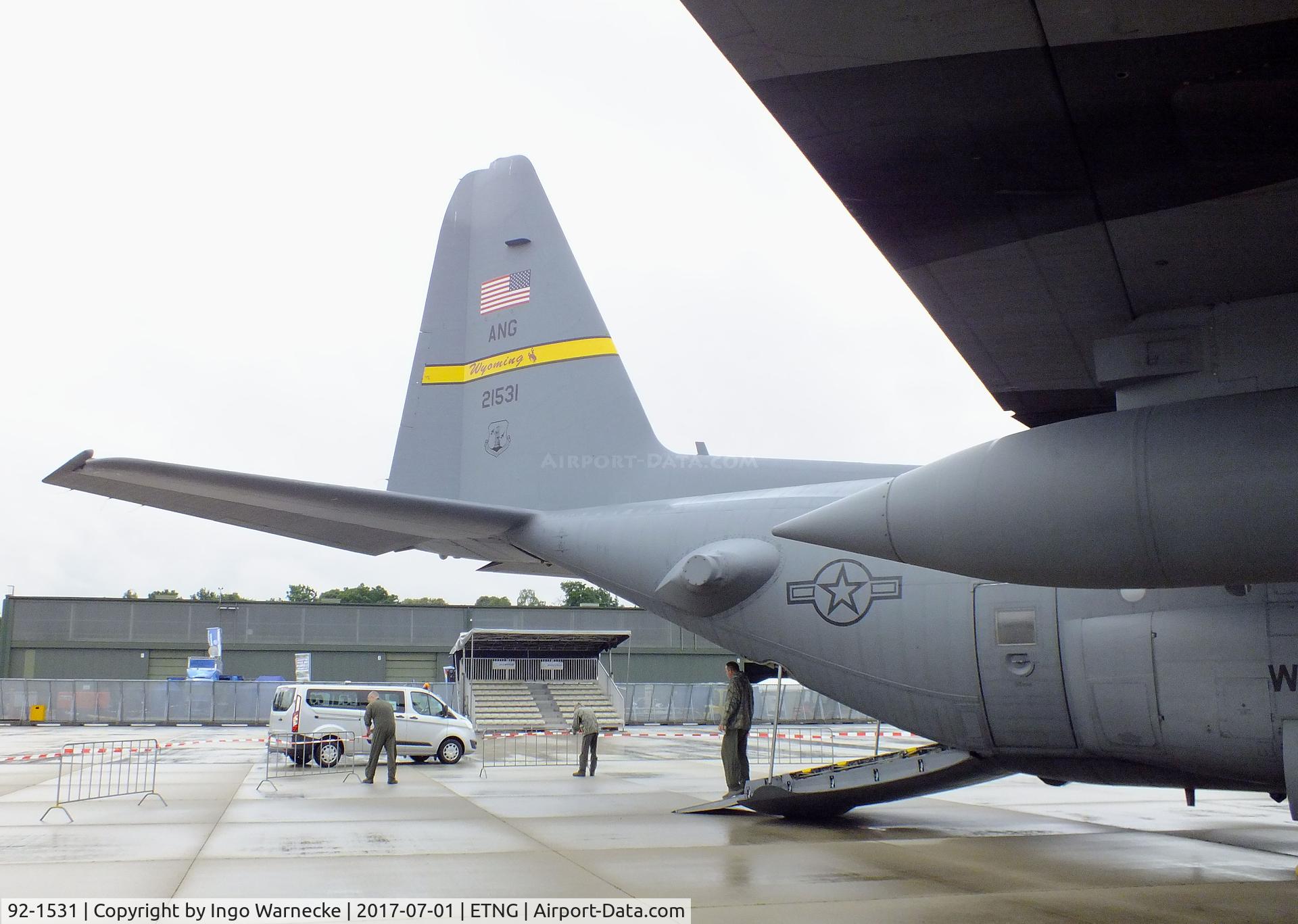 92-1531, 1992 Lockheed C-130H Hercules C/N 382-5310, Lockheed C-130H Hercules of the Wyoming ANG at the NAEWF 35 years jubilee display Geilenkirchen 2017