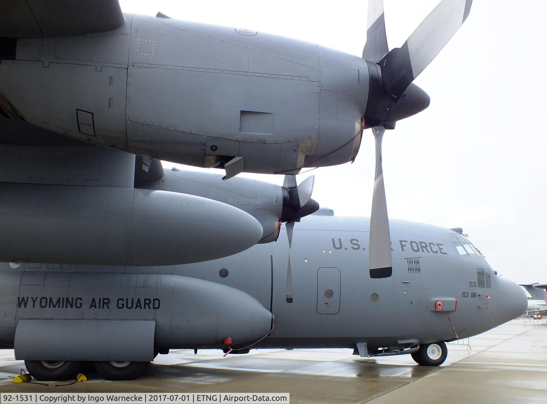 92-1531, 1992 Lockheed C-130H Hercules C/N 382-5310, Lockheed C-130H Hercules of the Wyoming ANG at the NAEWF 35 years jubilee display Geilenkirchen 2017